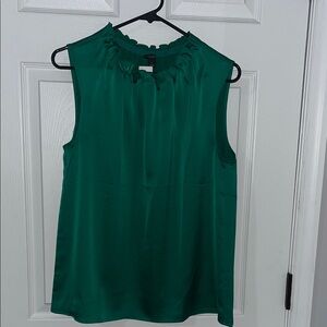 Ann Taylor Emerald Green Sleeveless Blouse